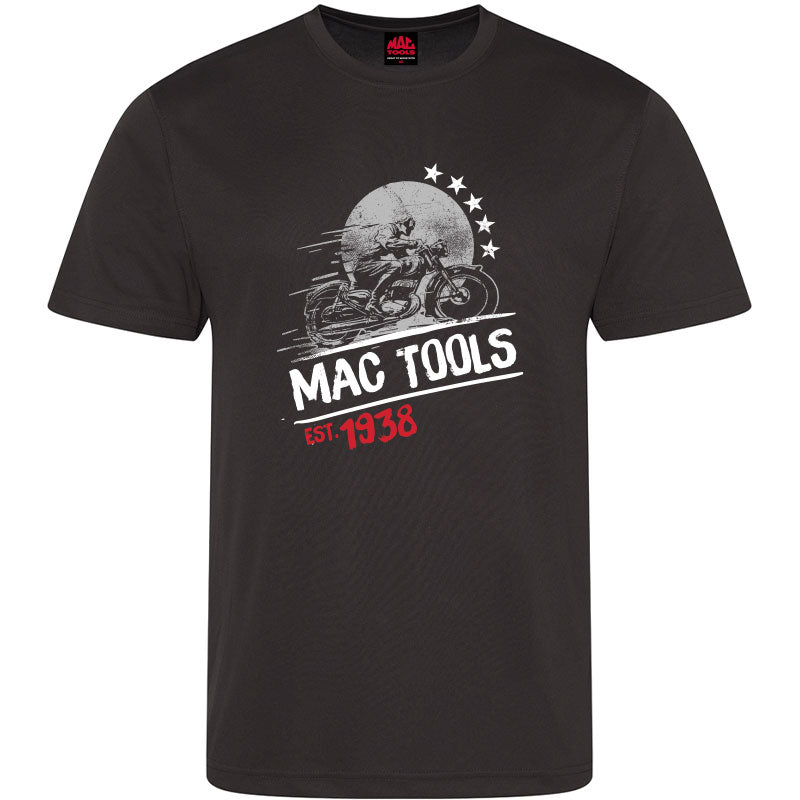 MT Down Tools T Shirt Bike Design - Black