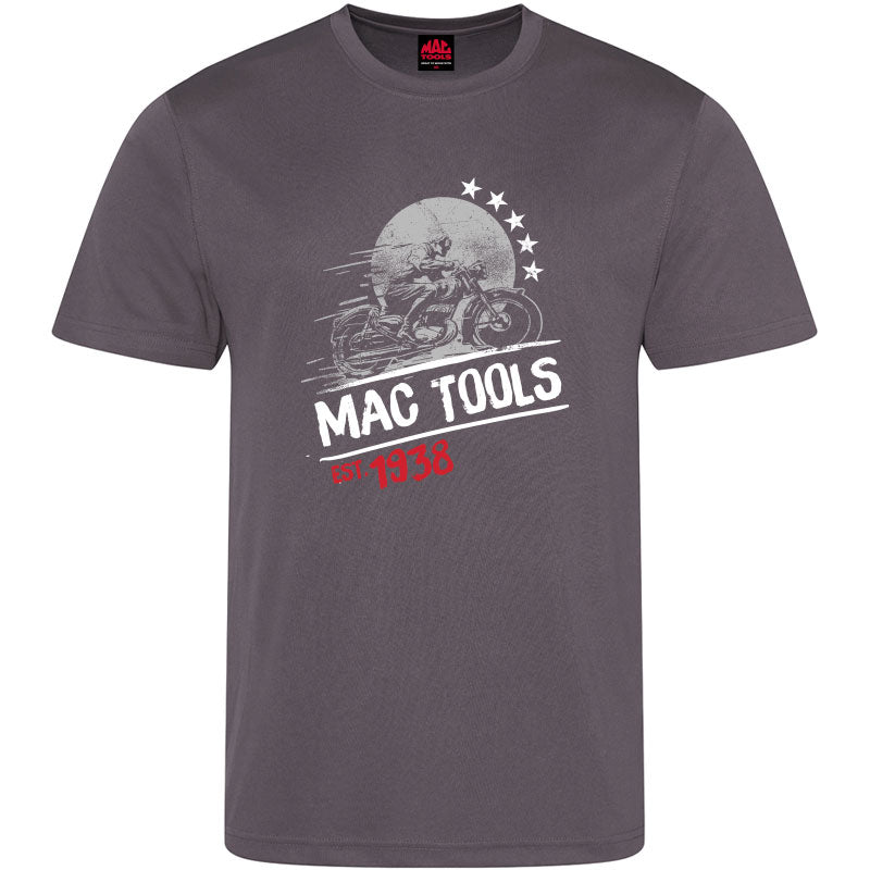 MT Down Tools T Shirt Bike Design - Dark Grey