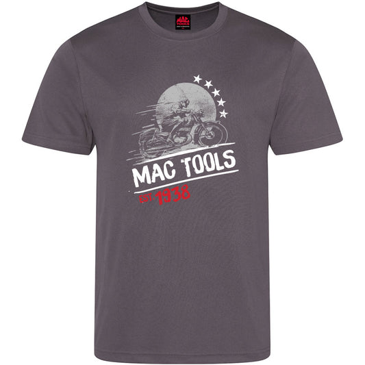 MT Down Tools T Shirt Bike Design - Dark Grey