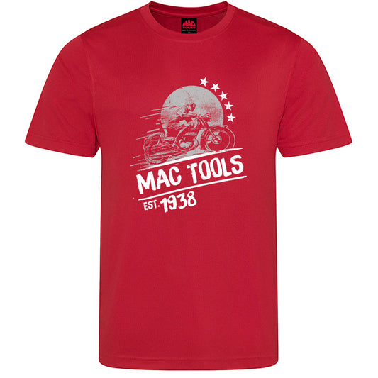 MT Down Tools T Shirt Bike Design - Red