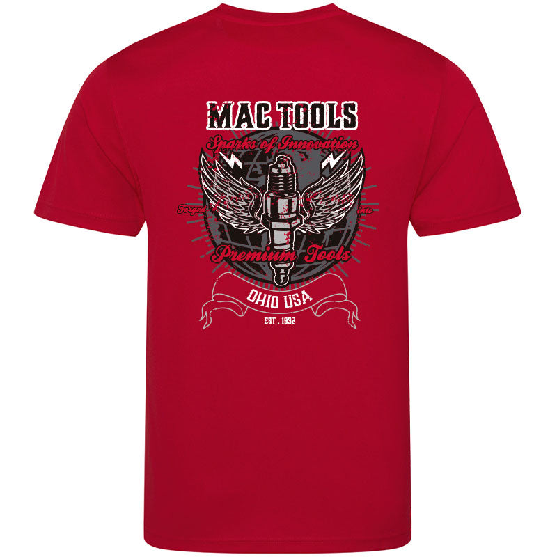 MT Down Tools T Shirt Sparking Innovation Design - Heather red