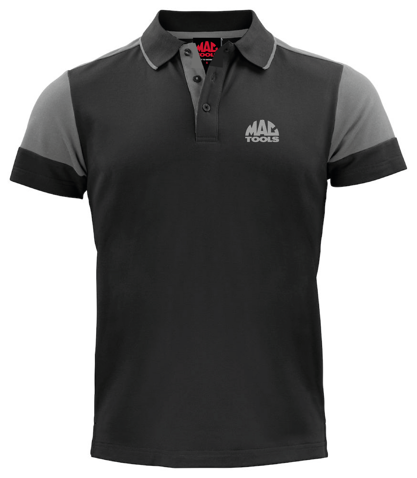 MT Eco Contrast Polo Shirt Mens - Black/Anthracite - GR