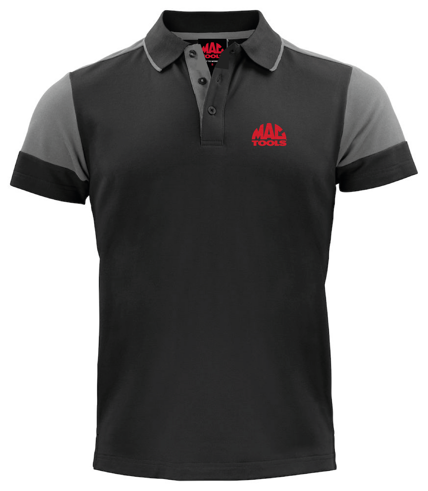 MT Eco Contrast Polo Shirt Mens - Black/Anthracite - RD