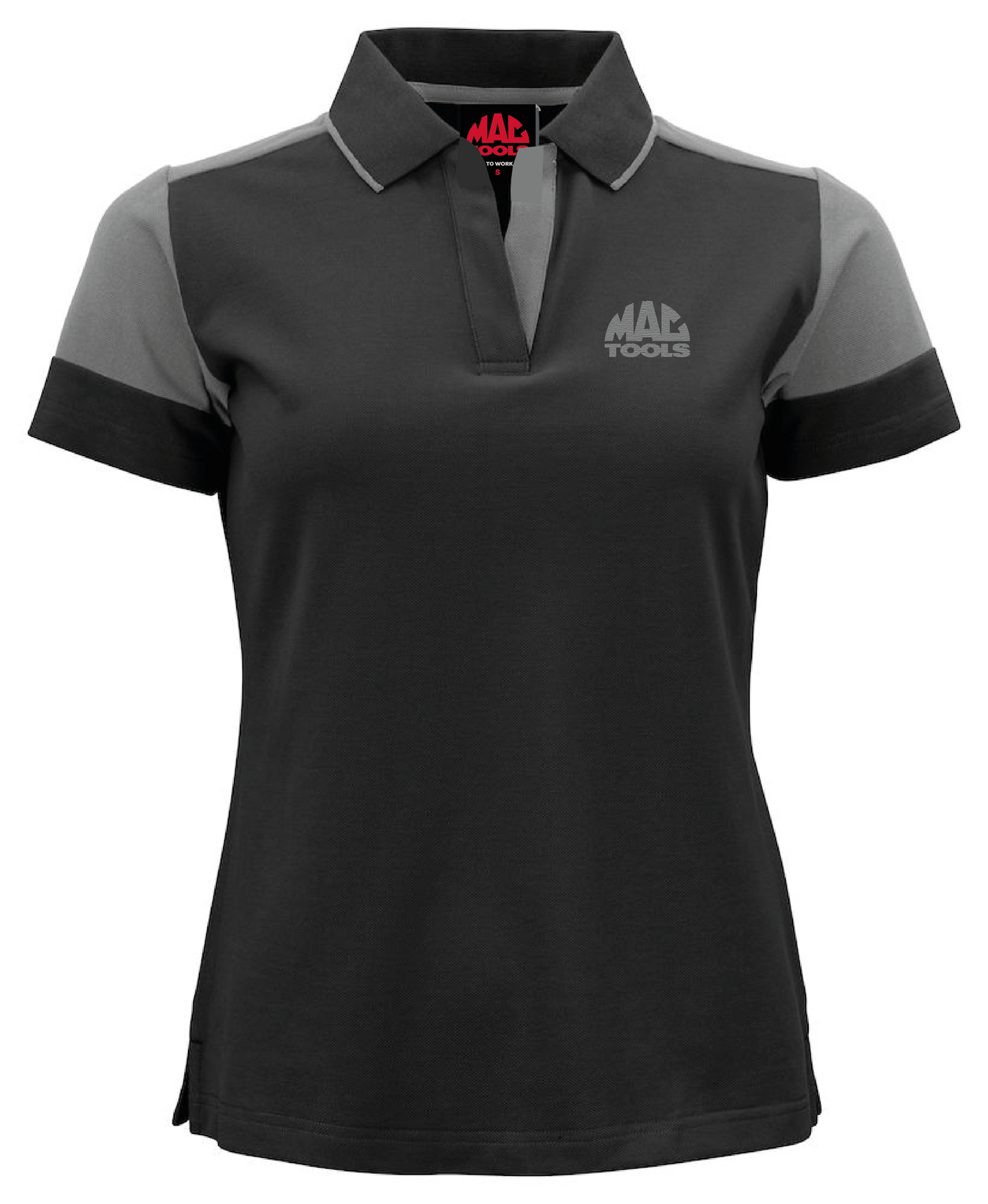 MT Eco Contrast Polo Shirt Ladies - Black/Anthracite - GR