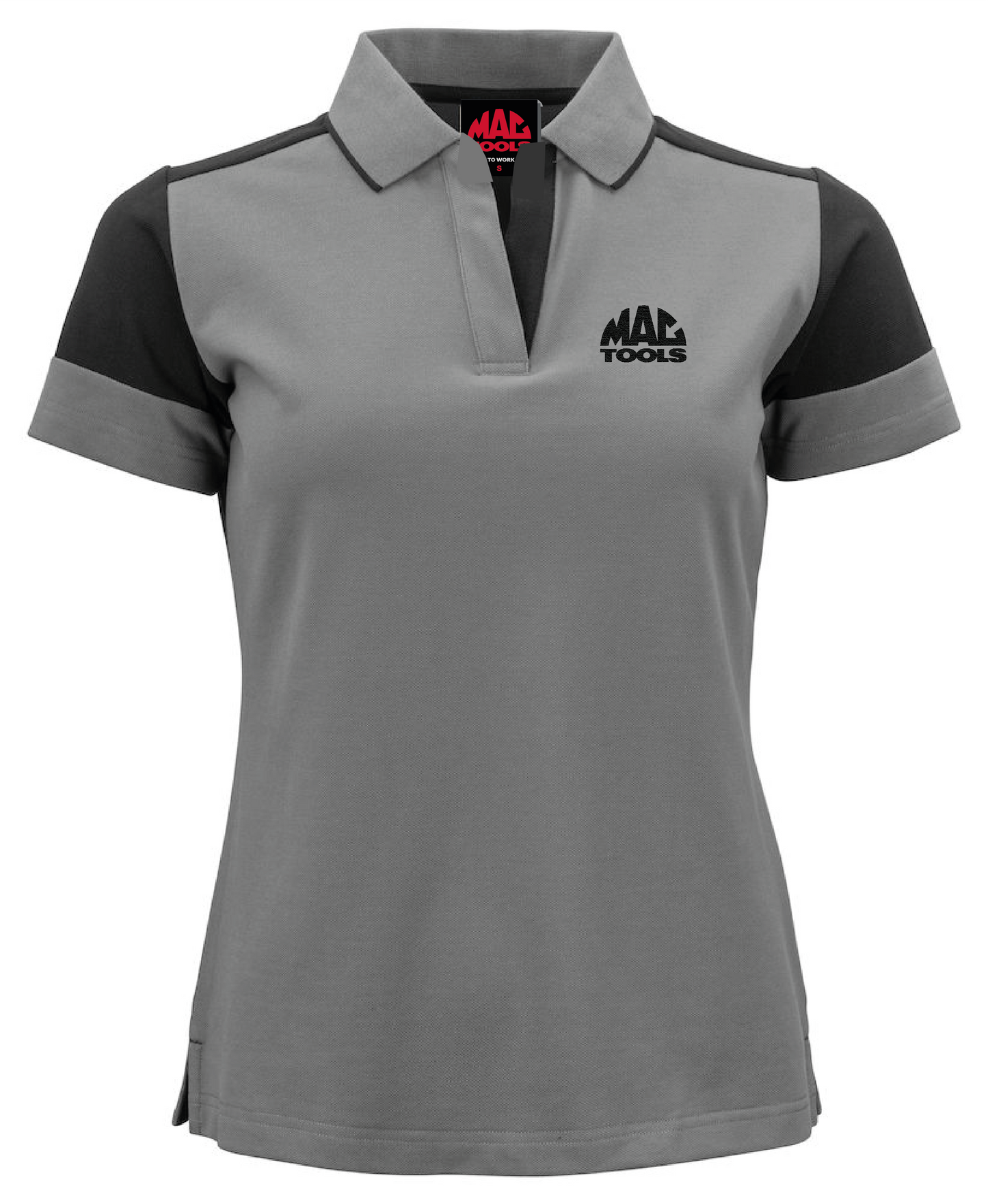 MT Eco Contrast Polo Shirt Ladies - Anthracite/Black - BLK