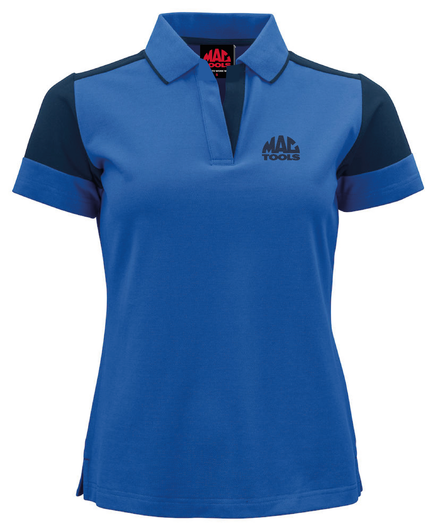 MT Eco Contrast Polo Shirt Ladies - Cobalt/Navy - NVY