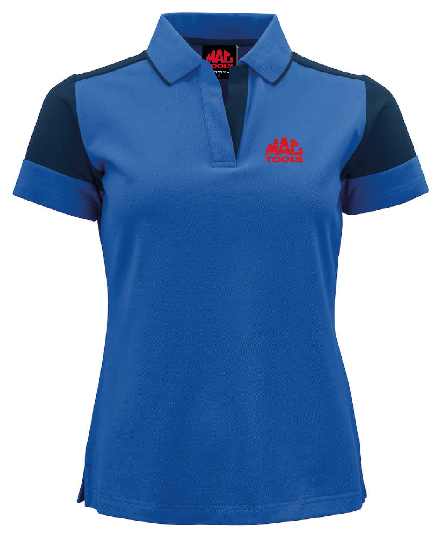 MT Eco Contrast Polo Shirt Ladies - Cobalt/Navy - RD