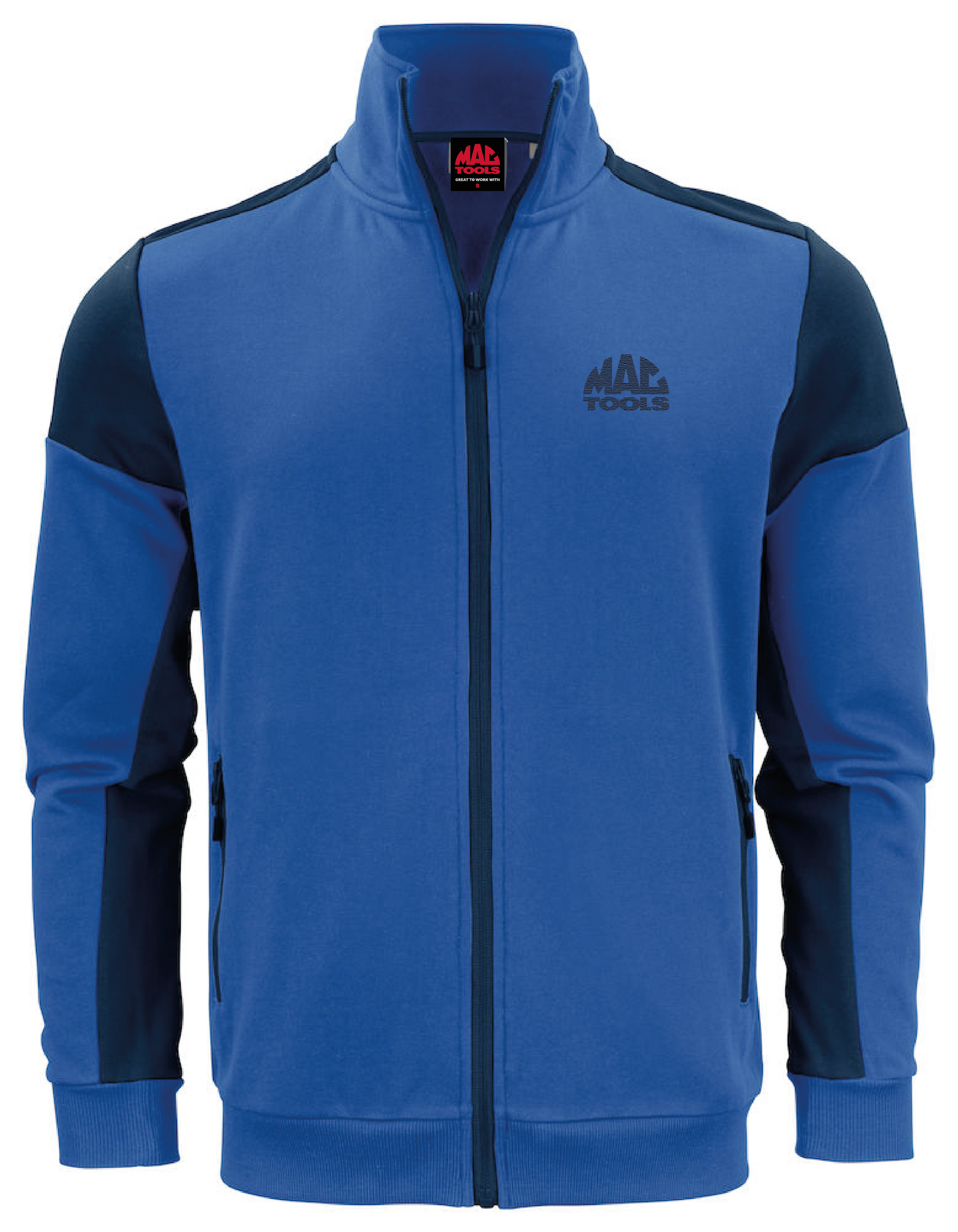 MT Eco Contrast Sweatshirt Jacket Mens - Cobalt/Navy - NVY