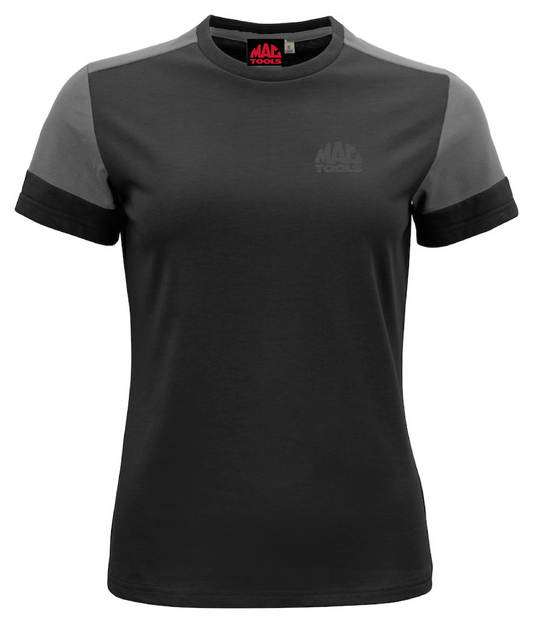 MT Eco Contrast T Shirt Ladies - Black/Anthracite - GR