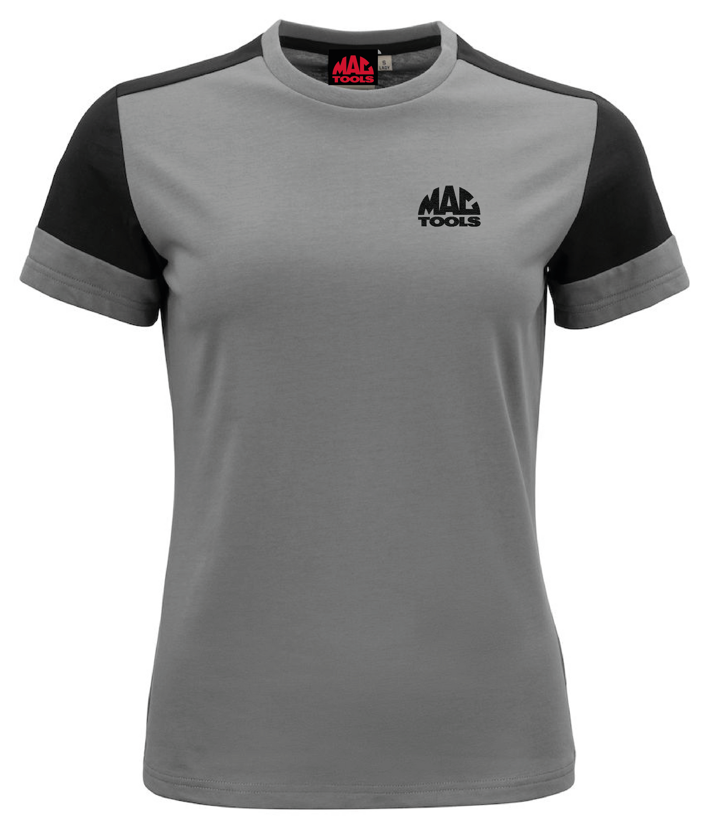 MT Eco Contrast T Shirt Ladies - Anthracite/Black - BLK