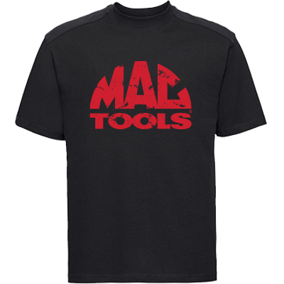 MT Down Tools T Shirt Distressed Print - Black