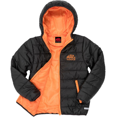 MT Core Kids Padded Jacket - Black/orange