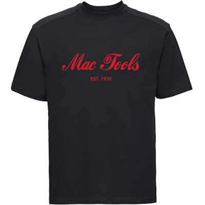 MT Down Tools T Shirt Script Logo - Black