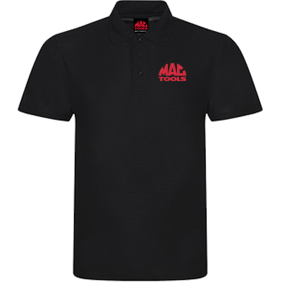 MT Essential Polyester Polo Shirt - Black