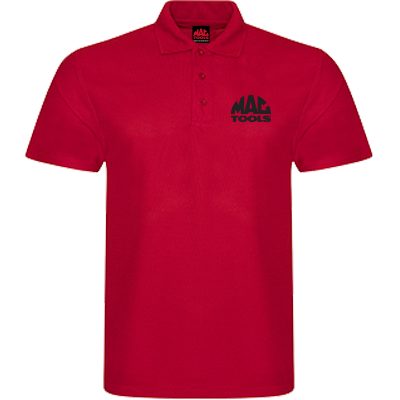 MT Essential Polyester Polo Shirt - Red