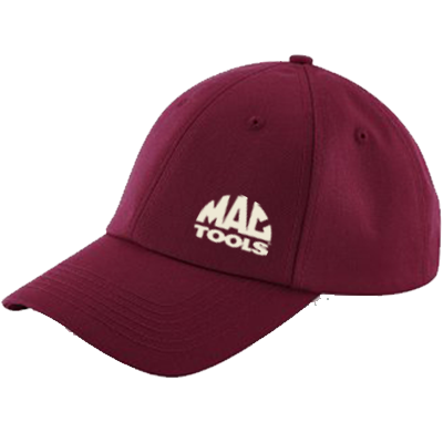 MT Heritage Cap Ecru Branding - Burgundy