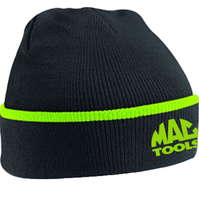 MT Triple Choice Beanie - Black/lime