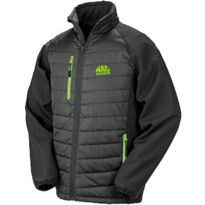 MT Triple Choice Padded Jacket - Black/lime