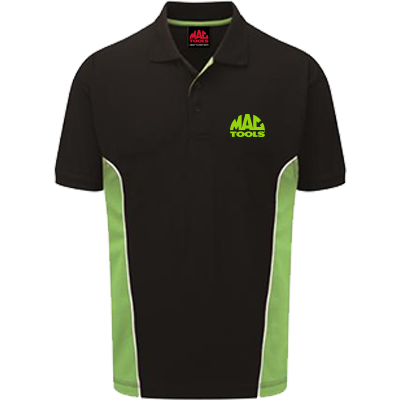 MT Triple Choice Polo Shirt - Black / Lime