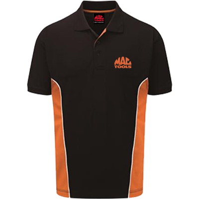 MT Triple Choice Polo Shirt - Black / Orange