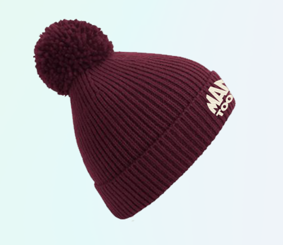 MT Heritage Beanie - burgundy/off white