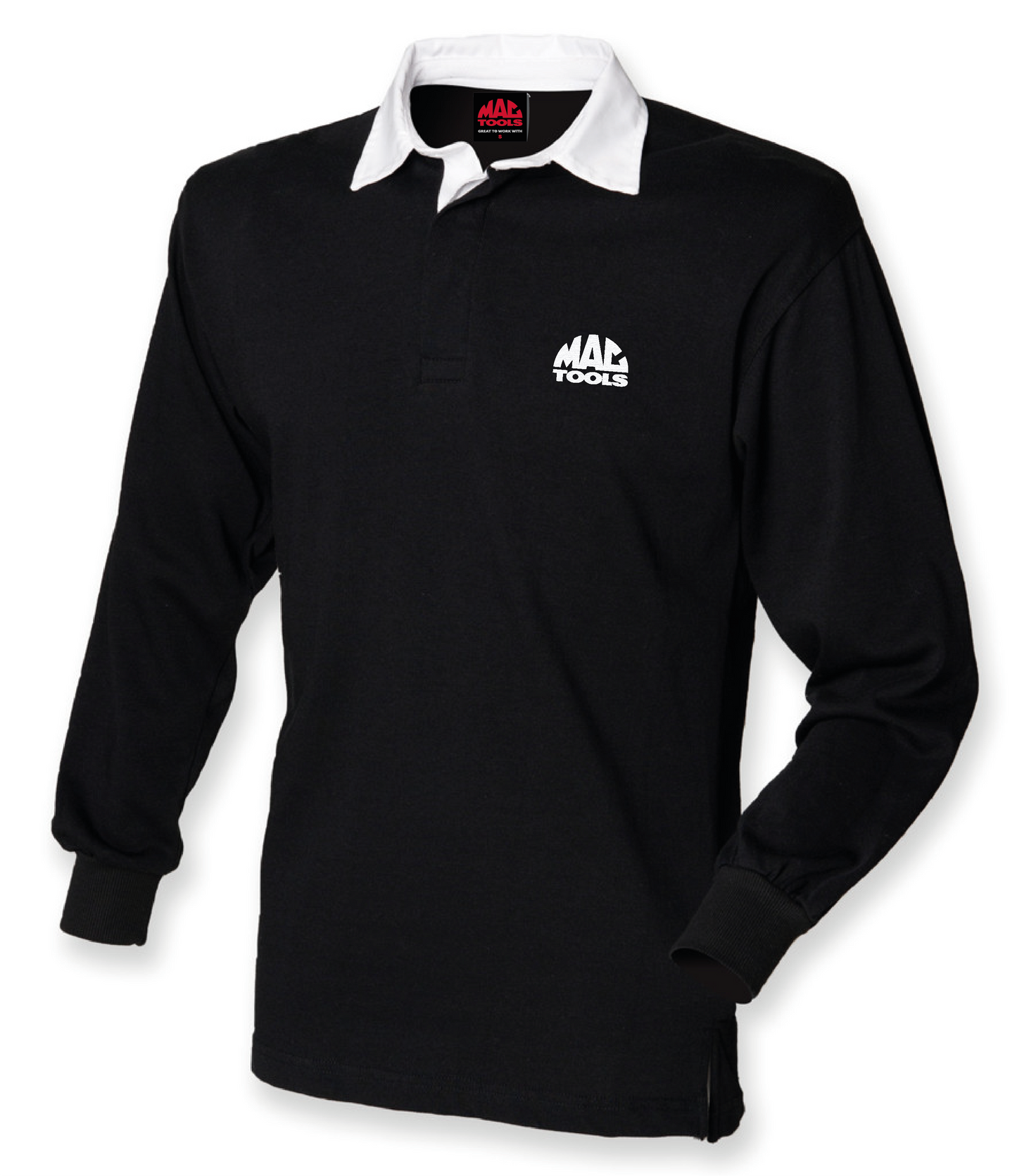 MT Down Tools Rugby Shirt Mens - Black/white